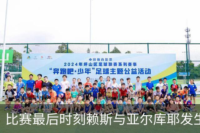 比赛最后时刻赖斯与亚尔库耶发生冲突，报复性踢倒对手染黄
